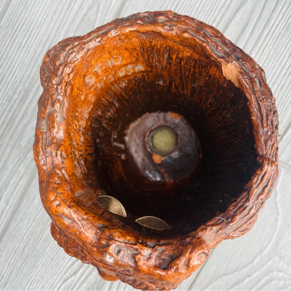 Vintage Matchless Candle Holder Sculpted Clay Tree Face 1975 Jason Christoble - Picture 5 of 16